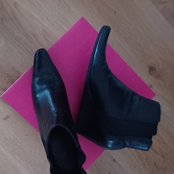 Clark's leather upper ankle boots black - Picture 7 of 9